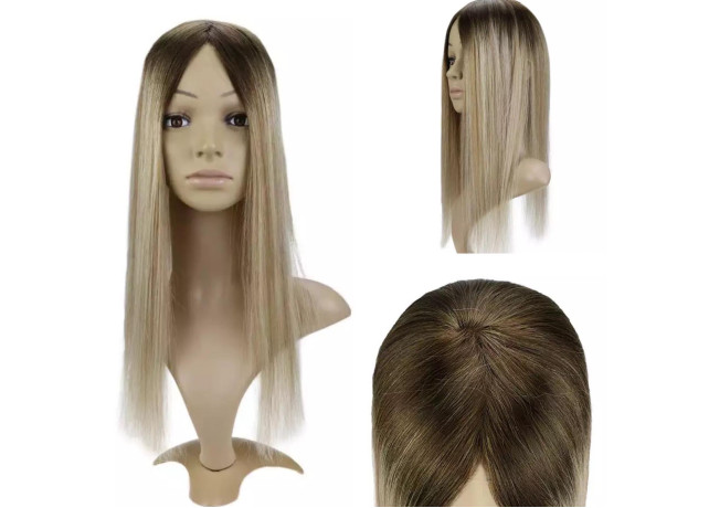 Peruca Partiala Saten Deschis/ Blond Deschis